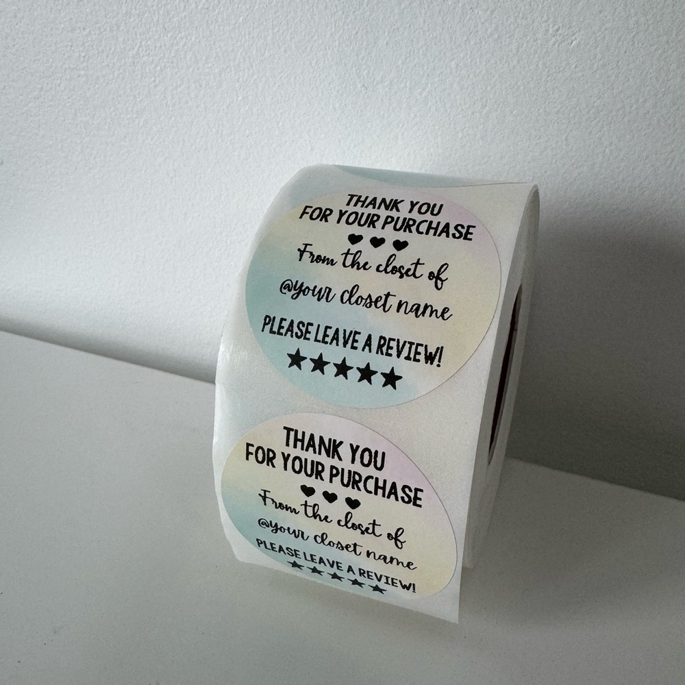 Custom thank you sticker for poshmark closet |  shipping supplies 2 in - Picture 8 of 9